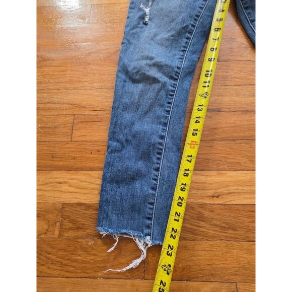 Joe’s Jeans Women’s Skinny Distressed Raw Hem Jeans Plus 26 Medium Wash A001169 - Picture 7 of 8